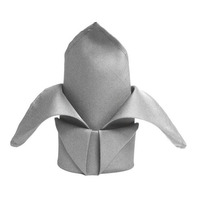 Wedding & Event Linen - Quality Polyester Napkins 50cm  - Silver