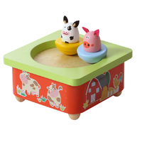 Kaper Kidz - Wooden Musical Box - Farm Animals