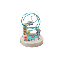 Calm & Breezy - Wooden Jungle Animal Bead Maze - Elephant
