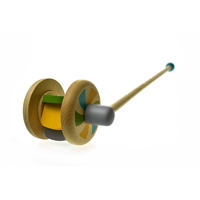 Calm & Breezy Wooden Push-a-Long Roller - Olive