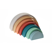 Calm & Breezy Wooden Stacking Rainbow - Terracotta