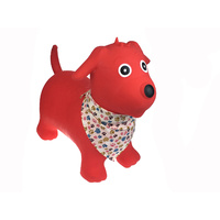 Bouncy Rider - Red Dog with Scarf