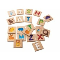 Plan Toys Wooden Tile Set Alphabet A-Z