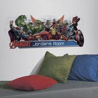 RoomMates Avengers Assemble Headboard Wall Stickers with Personalised Name