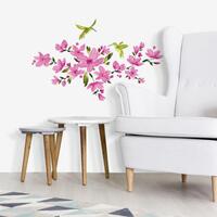 RoomMates Pink Flowering Vine Peel and Stick Wall Decal