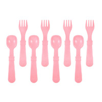 Re-Play Forks and Spoons (4 of each - No Retail Packaging) - Baby Pink