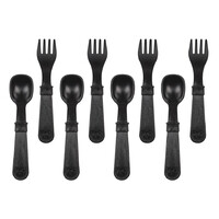 Re-Play Forks and Spoons (4 of each - No Retail Packaging) - Black