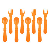 Re-Play Forks and Spoons (4 of each - No Retail Packaging) - Orange