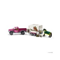 Schleich Pick Up with Horse Box SC42346