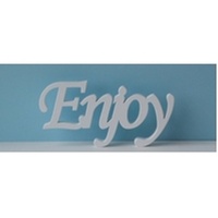 Wooden Inspirational Script Word - Enjoy