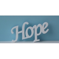Wooden Inspirational Script Word - Hope