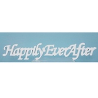 Wooden Inspirational Script Word - Happily Ever After