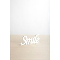 Wooden Inspirational Script Word - Smile