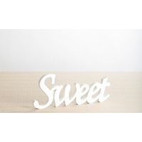 Wooden Inspirational Script Word - Sweet