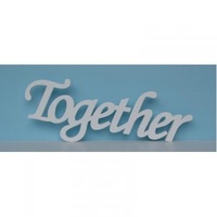 Wooden Inspirational Script Word - Together