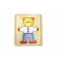 Kaper Kidz - Wooden Dressing Bear Boy
