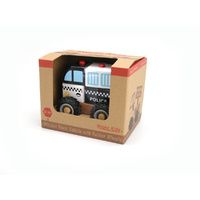 Kaper Kidz - Wooden Block Police with Rubber Wheels