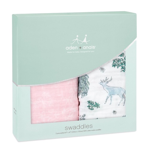 Aden + Anais Classic Swaddle Wraps 2pk - Forest Fantasy