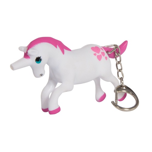 IS Gifts - Unicorn Fantasy LED Keychain - Pink or Purple - random selection