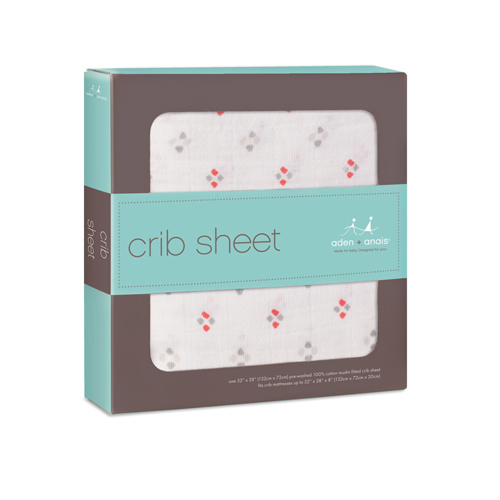 Aden + Anais Classic Cot Sheet - Make Believe - Funny Argyle