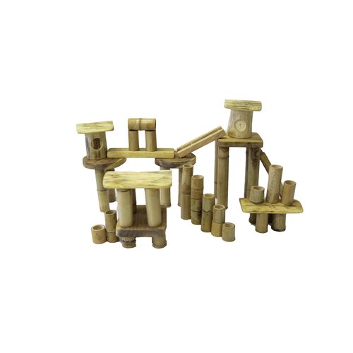QToys - Bamboo Building Set 50 pieces