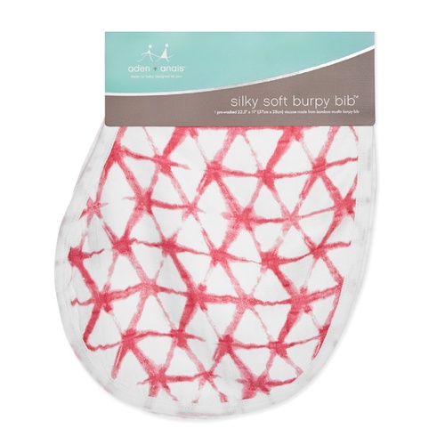 Aden + Anais Bamboo Burpy Bib - Berry Shibori