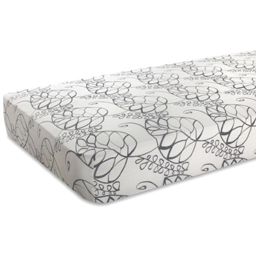 Aden + Anais Bamboo Cot Sheet - Moonlight Leafy