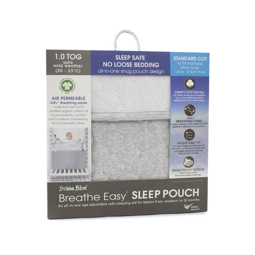 Bubba Blue Breathe Easy® 1.0 Tog Sleep Pouch - Large Cot