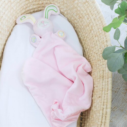 Bubba Blue Security Blanket - Pink Bunny 