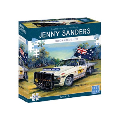 Blue Opal Deluxe Jigsaw Puzzle 1000 piece Jenny Sanders Aussie As