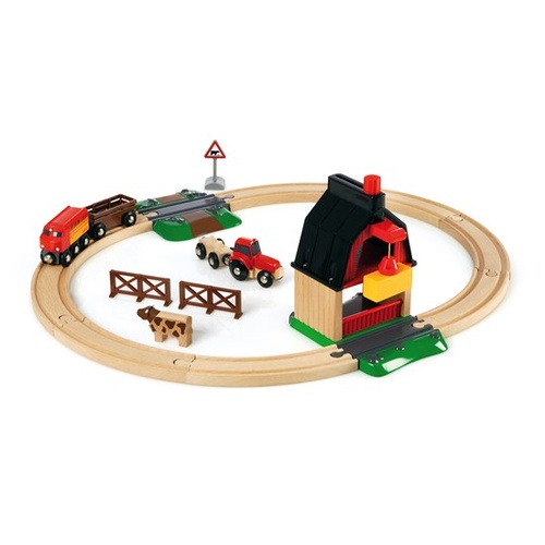 BRIO Set - Farm Railway Set, 20 pieces