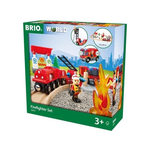 BRIO Set - Firefighter Set, 18 pieces