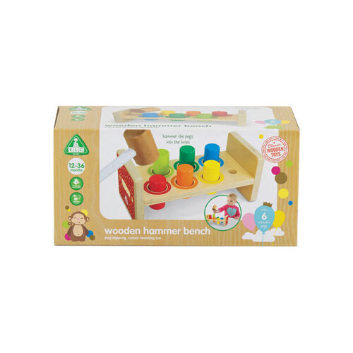 Early Learning Centre Wooden Hammer Bench