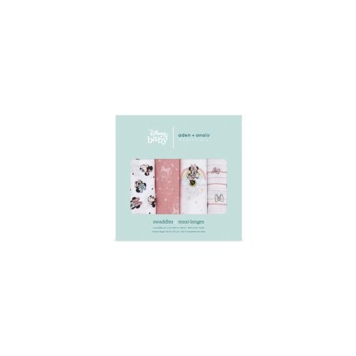 Aden Disney Minnie Swaddles 4-pack by Aden+Anais