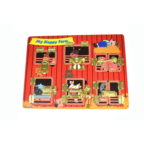Kaper Kidz - Wooden Latches Puzzles - My Happy Farm