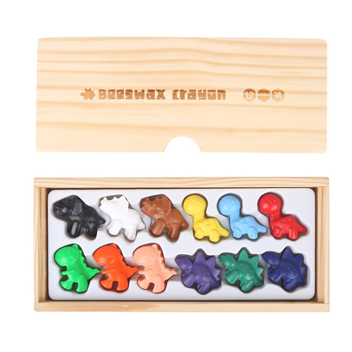 JarMelo - Beeswax Crayon - Cute Dinosaurs - 12 Colours