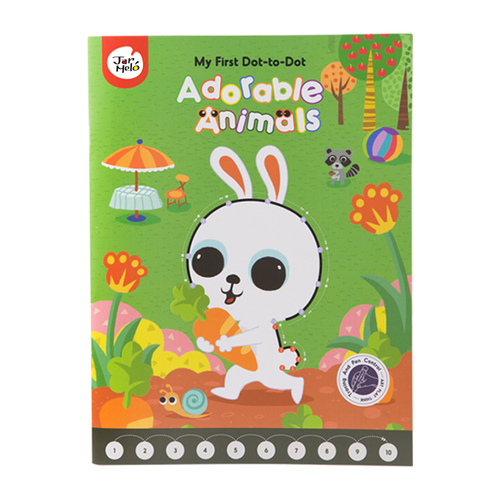 Jarmelo - My First Dot-To-Dot Drawing Book - Adorable Animals