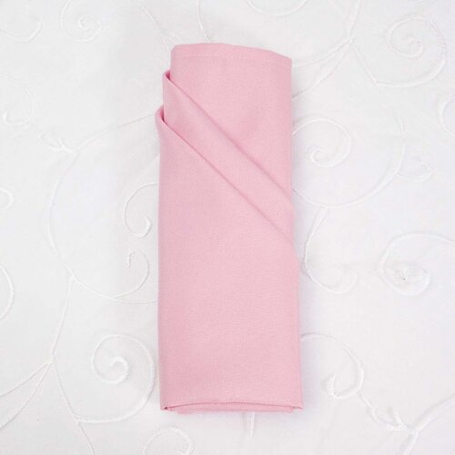Wedding & Event Linen - Quality Polyester Napkins 50cm - Light Pink