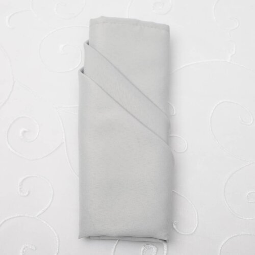 Wedding & Event Linen - Quality Polyester Napkins 50cm - Silver