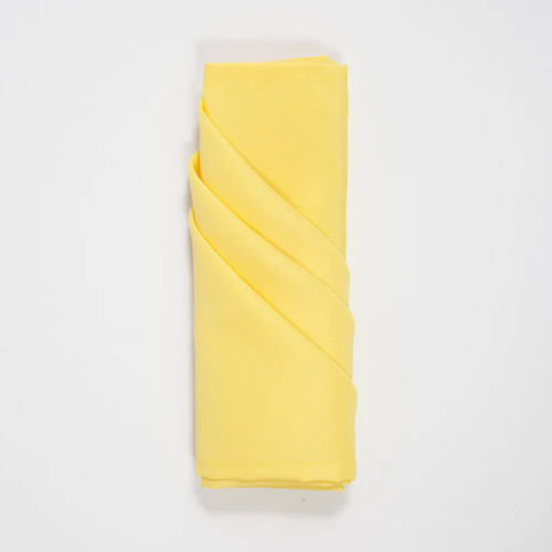 Wedding & Event Linen - Quality Polyester Napkins 50cm - Yellow