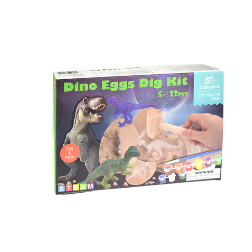 Tooky Land Lets Explore - Dino Eggs Dig Kit
