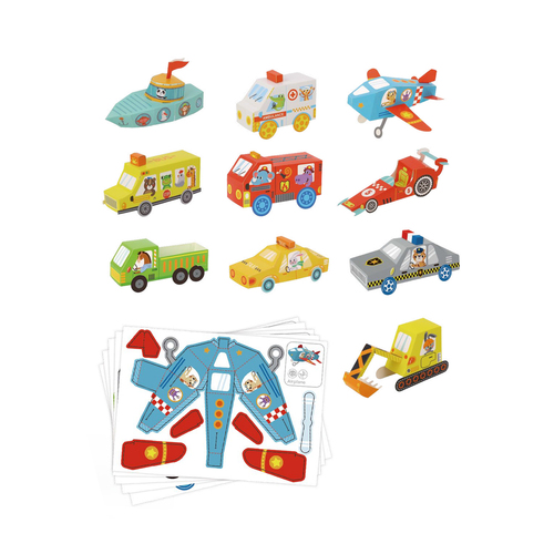 Tooky Land 3D Paper Models - Vehicles