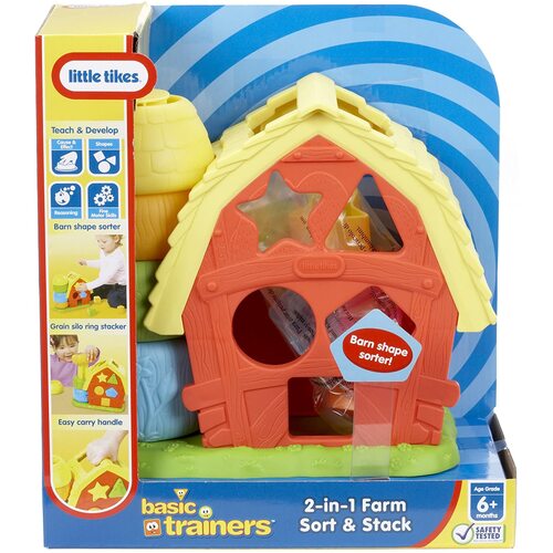 Little Tikes Basic Trainers 2-in-1 Farm Sort & Stack