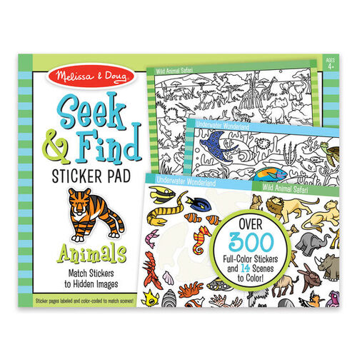 Melissa & Doug - Seek & Find Sticker Pad - Animals