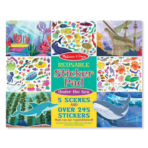 Melissa & Doug - Reusable Sticker Pad – Under the Sea