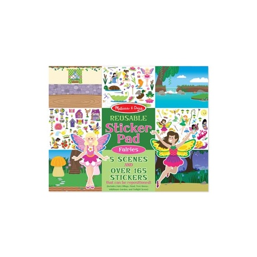 Melissa & Doug Reusable Sticker Pad Fairies