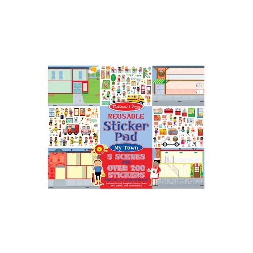 Melissa & Doug Reusable Sticker Pad - My Town