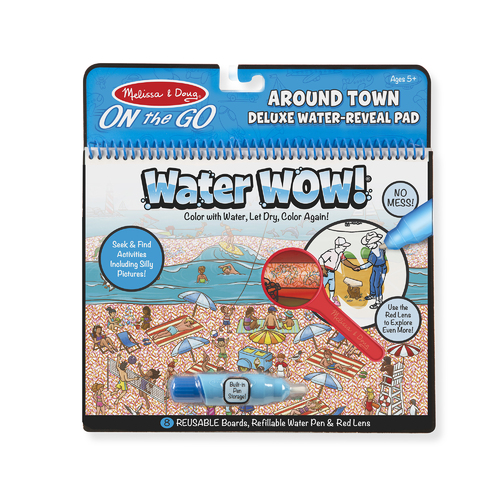 Melissa & Doug Water Wow! Around Town Deluxe Water-Reveal Pad - On the Go Travel Activity