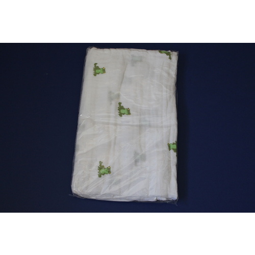 Baby Muslin Swaddle Wrap - Frog