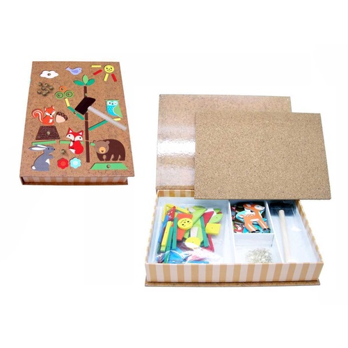 Kaper Kidz - Woden Forest Friend Tap a Shape in Book Box Case